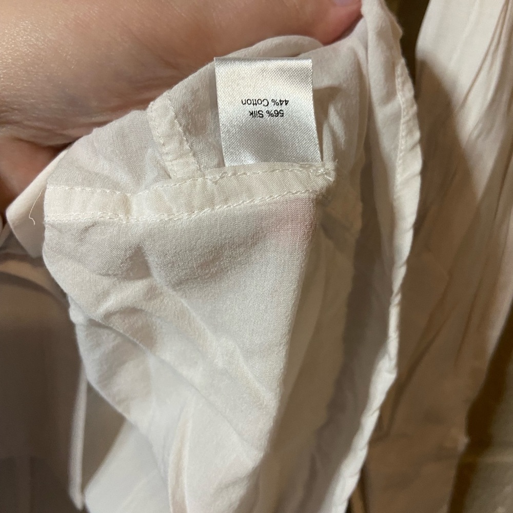 Threads White Button Down Size Small - image 2